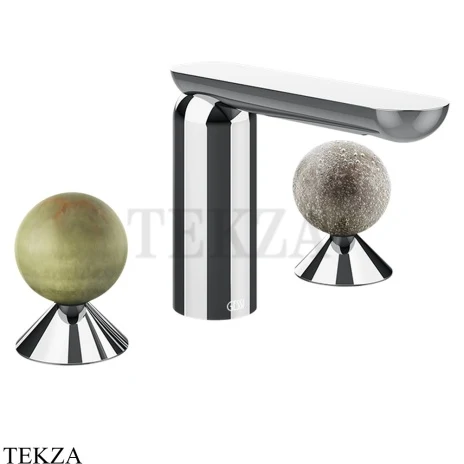 Gessi Perle Смеситель для раковины на 3 отв., без гарнитура 74565-031, хром глянец