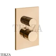 Gessi Habito RIGATO Термостат для душа, 3 потока, внешняя часть 73537-735, Warm Bronze PVD