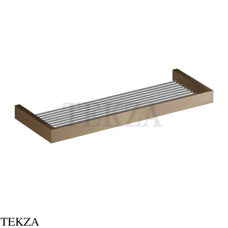 Gessi Rettangolo Решетка-полка в душевую зону 60 см 20950-761, Coffee Bronze Brushed PVD
