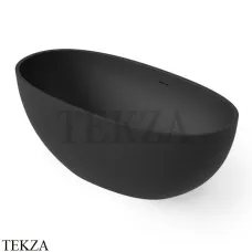 Dea Design Nature Ванна отдельностоящая овальная 155x75 Solid Surface DD8628 1550 16, Black №16
