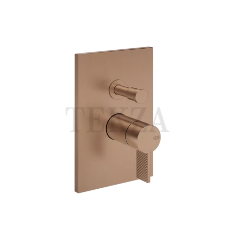 Gessi Inverso Diamantato Смеситель для душа, 2 потока, внешняя часть 73679-708, Copper Brushed PVD
