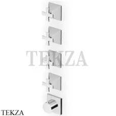Zucchetti Bellagio Термостат для душа, 4 выхода, внешняя часть ZB1804, хром глянец
