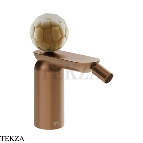 Gessi Perle Смеситель для биде с донным клапаном 74467-708, медь Brushed