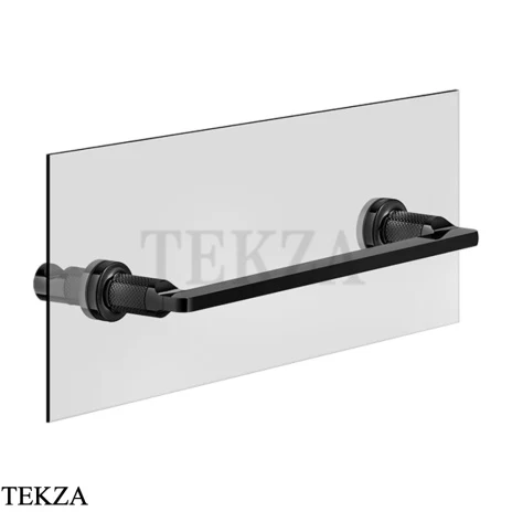 Gessi INCISO accessories Полотенцедержатель для крепления на стекло, 30 см 58613-706, Black Metal PVD