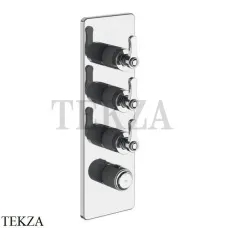 Gessi VENTI20 Термостат для душа, 3 потока, внешняя часть 65204-031, хром глянец