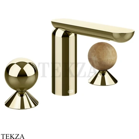 Gessi Perle Смеситель для раковины на 3 отв., без гарнитура 74035-710, шампань глянец