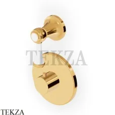 Zucchetti Agora Classic Термостат для душа, 1 выход, внешняя часть ZAM659.C40, золото глянец