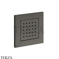 Gessi Rettangolo shower Боковая форсунка, поворотная, внешняя часть 32984-707, Black Metal Brushed PVD