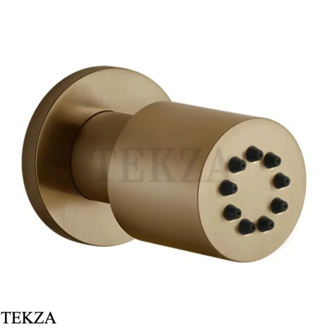Gessi INCISO SHOWER Боковая форсунка поворотная 13375-791, Deep Bronze Br. PVD