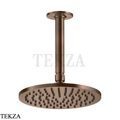 Gessi INCISO SHOWER Верхняя душевая лейка с кронштейном под размер 58150-708, Copper Brushed PVD
