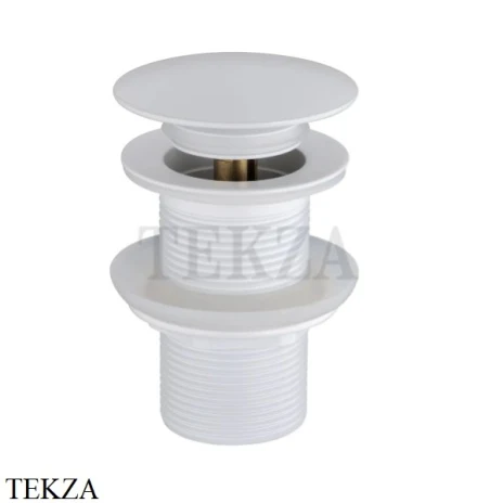 Boheme Донный клапан для раковины, автомат клик-клак 612-MW, matt white Белый матовый