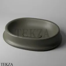 Sitega SAYMA 570 Раковина накладная овальная, с донным клапаном SAYMA 570 - Moor