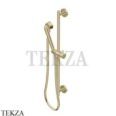 Ritmonio SHOWER Душевой гарнитур на штанге с выводом 74W015 F37, Frosted Champagne