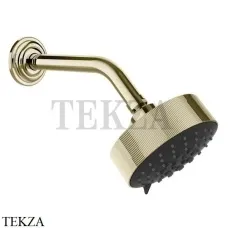 Gessi VENTI20 Верхний душ 129 с настенным креплением 65158-710, Brass PVD