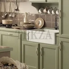 Kerasan Hannah Yorkshire Кухонная мойка с фартуком 542201, белый глянец