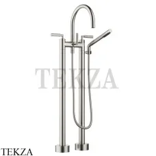 Dornbracht TARA Смеситель для ванны напольный, с гарнитуром 25943882-06, платина матовая