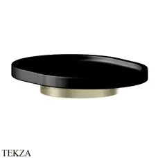 Newform X-Steel 316 Мыльница подвесная с держателем, композит 73251X.59.098, PVD Brushed pale gold
