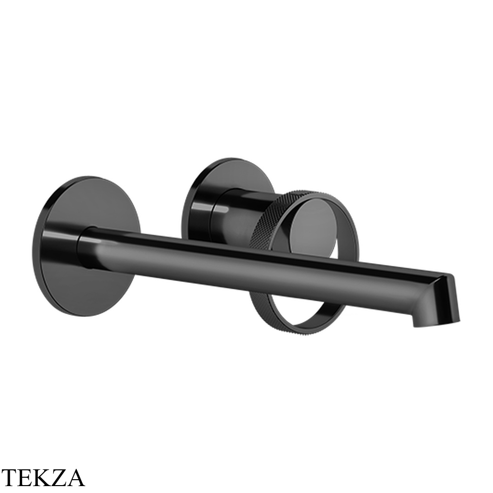 Gessi ANELLO Смеситель для раковины, с длинным изливом, внешняя часть 63383-706, Black Metal PVD