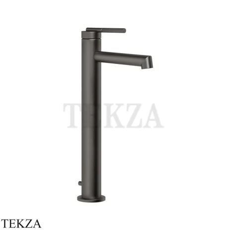Gessi INGRANAGGIO Смеситель для раковины, высокий, с донным клапаном 63503-707, Black Metal Brushed PVD