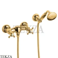 FIMA Carlo Frattini ELIZABETH Смеситель для душа, с гарнитуром F5085OR, золото глянец