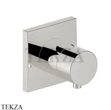 Keuco IXMO Comfort Вентиль переключатель на 2 потока, квадрат, внешняя часть 59556051002, Никель шлифованный