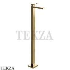 Gessi RETTANGOLO K Смеситель для раковины напольный, внешняя часть 53095-727, Brushed Brass Gessi RETTANGOLO K Смеситель для раковины напольный, внешняя часть 53095-727, Brushed Brass