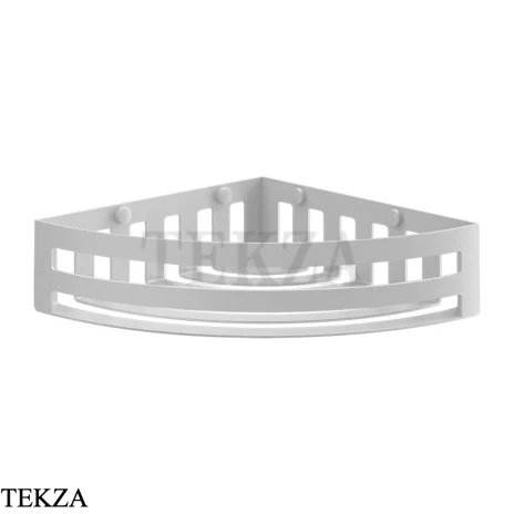 Gessi RILIEVO Полка-решетка угловая в душевую зону 59561-279, Matte White