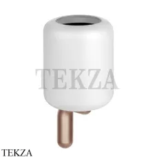 Gessi Goccia Стакан настенный, белая керамика 38007-125, Copper Brushed Gessi Goccia Стакан настенный, белая керамика 38007-125, Copper Brushed