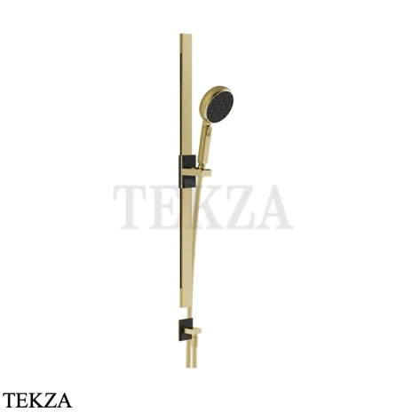 Gessi Haute Culture Shower Штанга в комплекте с душевой лейкой и выводом для воды 57142-727, шампань Brushed