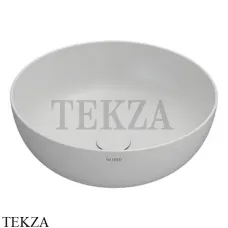 GLOBO T-EDGE Раковина круглая накладная, без перелива B6T45BO, белый матовый