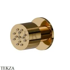 Newform Боковая регулируемая круглая форсунка 553.61.020, PVD Glossy Gold