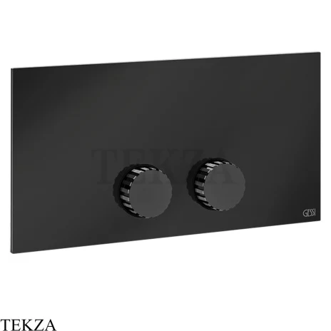 Gessi Incastri Клавиша смыва для инсталляции Viega Prevista 75613-706, black хром глянец