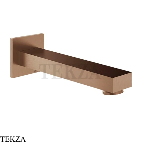 Gessi Inverso RIGATO Излив для ванны на стену 73103-708, Copper Brushed PVD