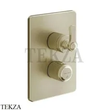 Gessi VENTI20 Термостат для душа, 2 поток, внешняя часть 65135-727, Brushed Brass