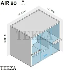 Effegibi AIR 80 Сауна домашняя финская или BIO осина натуральная SA90800001