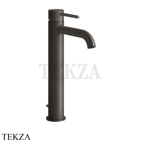 Gessi 316 FLESSA Смеситель для раковины, с донным клапаном 54004-707, Black Metal Brushed PVD