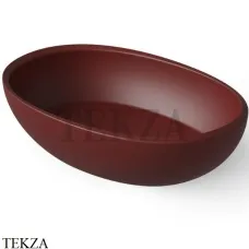 Dea Design Washbasins Раковина настольная овальная Solid Surface DD9077 600 17, Red Wine №17