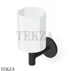 Zucchetti PAN Стакан настенный, керамика ZAC613.N1, черный goffrato