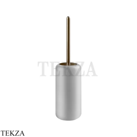 Gessi Goccia Ершик напольный, белая керамика 38043-791, Deep Bronze Br. PVD