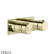 Gessi Ingranaggio-Anello Термостат для душа на планке, 3 потока, внешняя часть 63336-710, Brass PVD