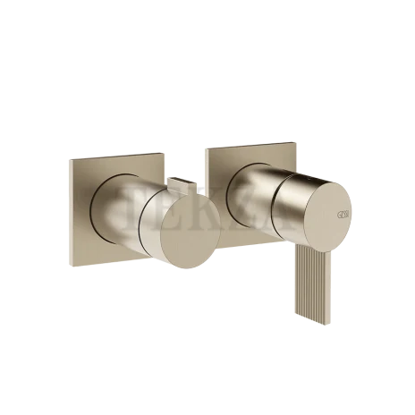 Gessi Inverso RIGATO Смеситель для душа, 2 потока, внешняя часть 73538-149, Finox Brushed Nickel