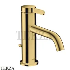 Axor ONE Смеситель для раковины 70, с донным клапаном 48000990, золото глянец