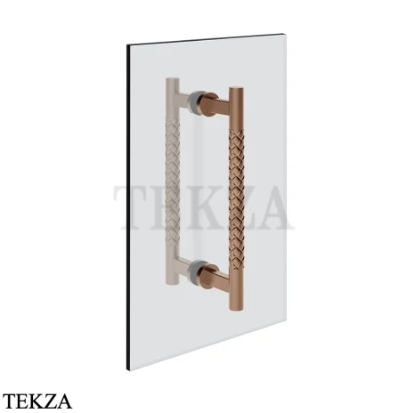 Gessi Pelle Tresse Полотенцедержатель для крепления на стекло, 20 см, 78630-708, Copper Brushed PVD