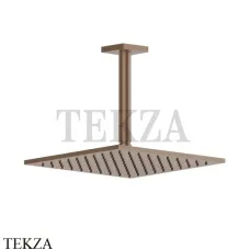 Gessi RILIEVO Потолочная душевая лейка с кронштейном 59155-708, Copper Brushed