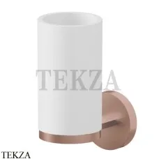Newform X-Steel 316 Станкан настенный с держателем, композит 73205X.59.067, PVD Brushed copper bronze Newform X-Steel 316 Станкан настенный с держателем, композит 73205X.59.067, PVD Brushed copper bronze