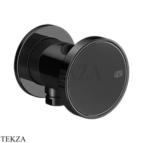 Gessi Origini MATERIC Держатель для душевой лейки с выводом воды 66161-706, Black Metal PVD