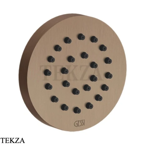 Gessi INCISO SHOWER Боковая форсунка круглая 32971-708, Copper Brushed PVD