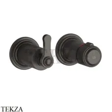 Gessi VENTI20 Термостат для душа, 2 поток, внешняя часть 65235-707, Black Metal Br. PVD