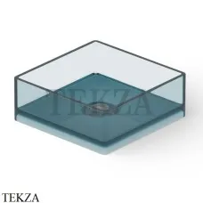 Dea Design Washbasins Раковина настольная квадратная Glasstech DD9008 400 R11, Dark Blue R11