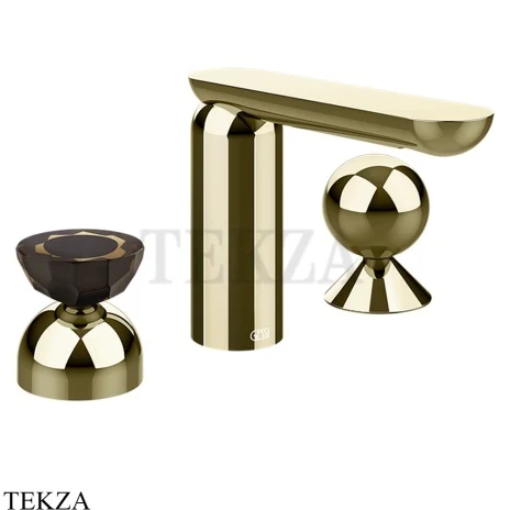 Gessi Perle Смеситель для раковины на 3 отв., без гарнитура 74808-710, шампань глянец